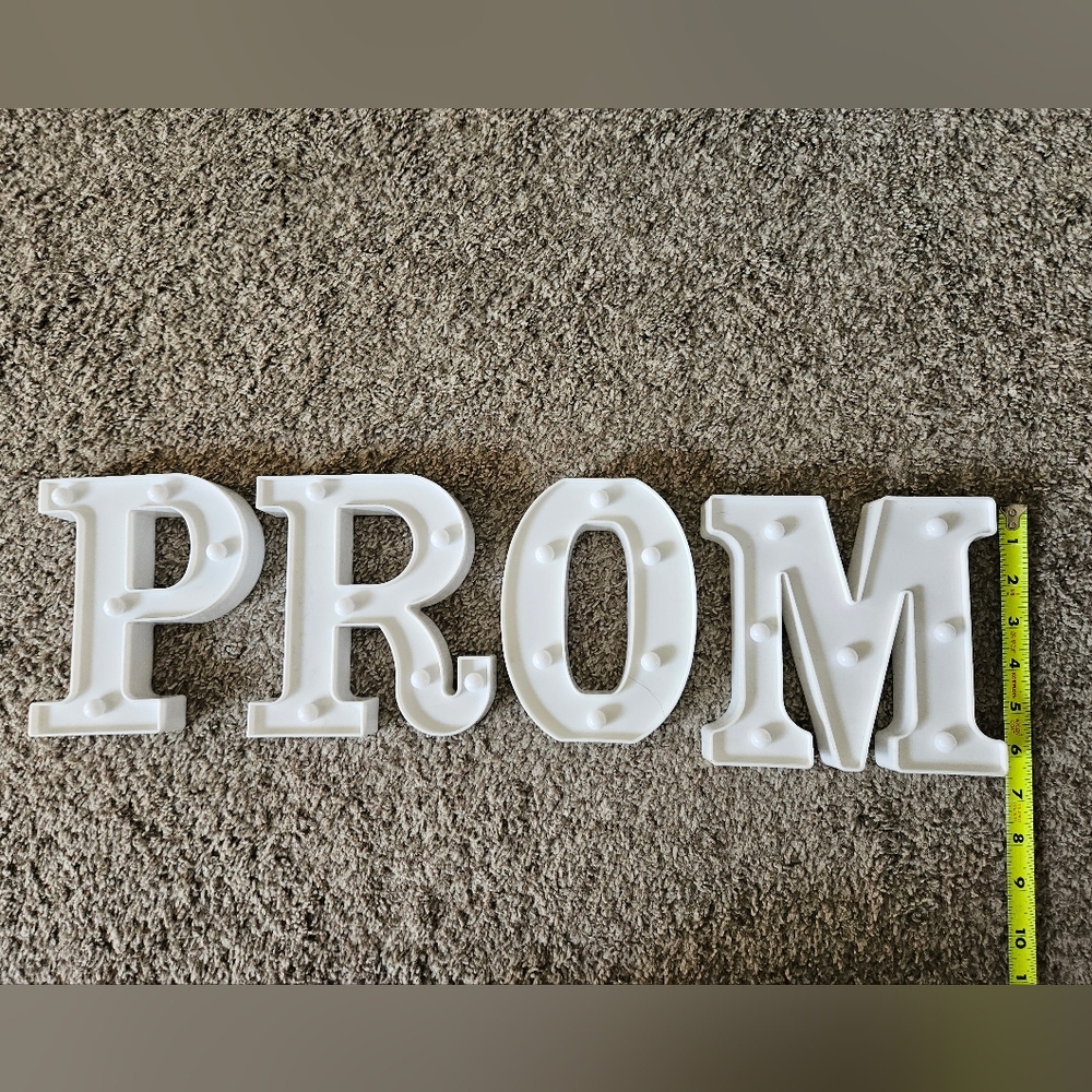 "PROM" Light up Letters
